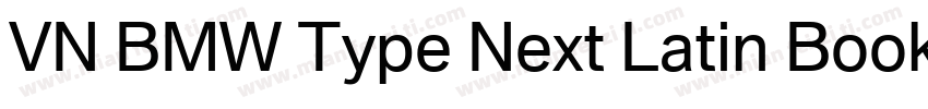 VN BMW Type Next Latin Book字体转换